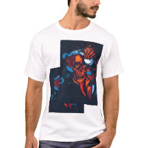 🔥 Cráneo rojo artístico – Diseño de fuego 🔥