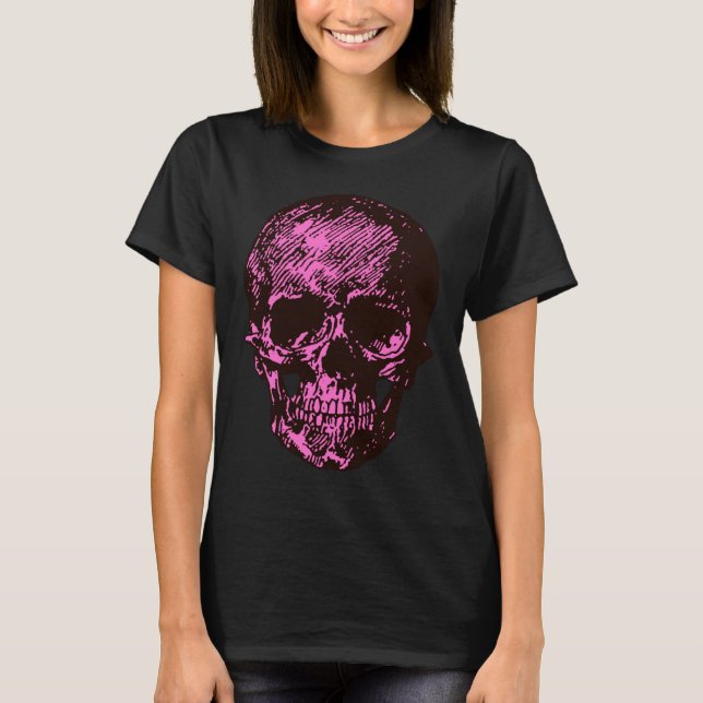 Camiseta Cráneo rosa (Anverso)