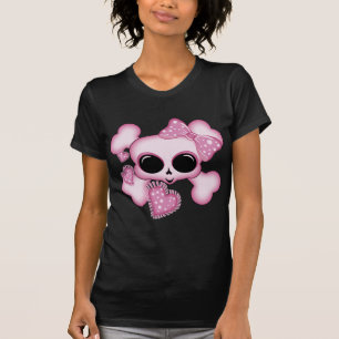 Camiseta Cráneo rosa