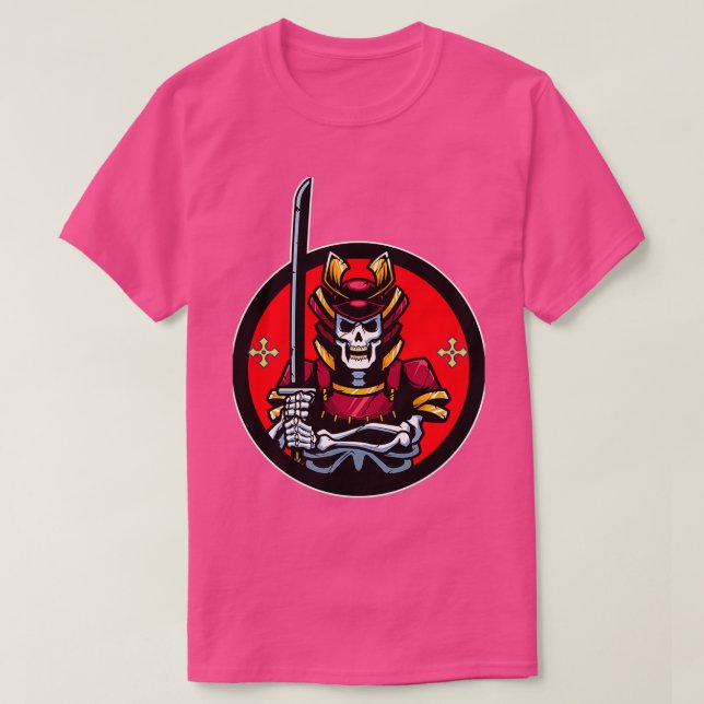 Camiseta cráneo samurai (Diseño del anverso)