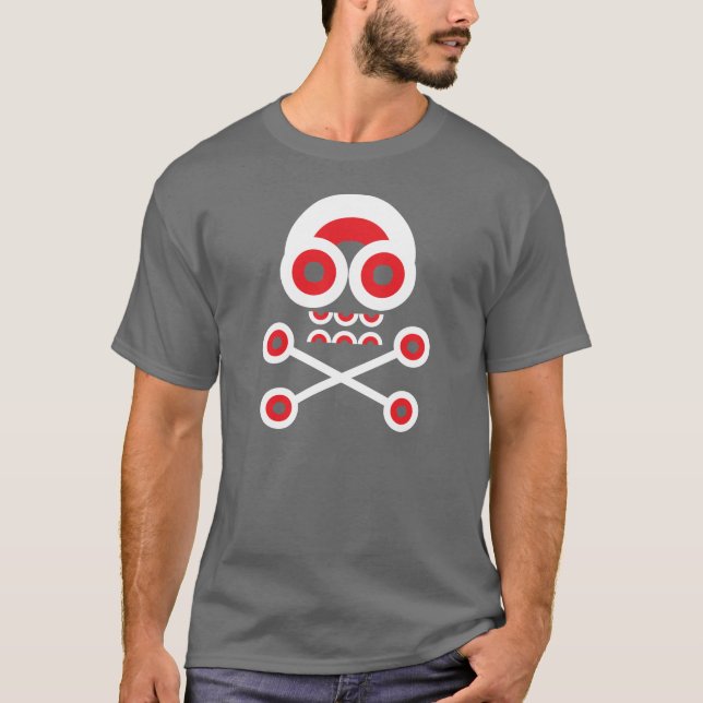 Camiseta Cráneo T de la máquina (Anverso)