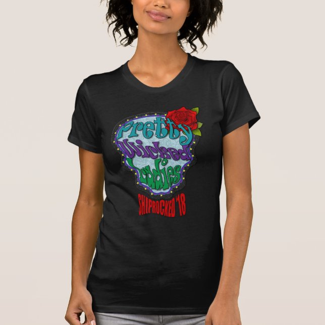 Camiseta Cráneo travieso bonito del azúcar (Anverso)