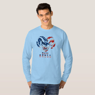 Camiseta Cráneo Ultra Maga   Larga manga de los hombres