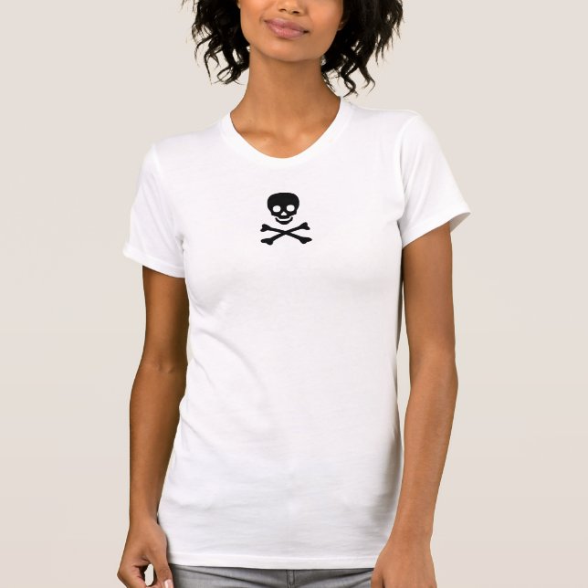 Camiseta Cráneo y bandera pirata (Anverso)