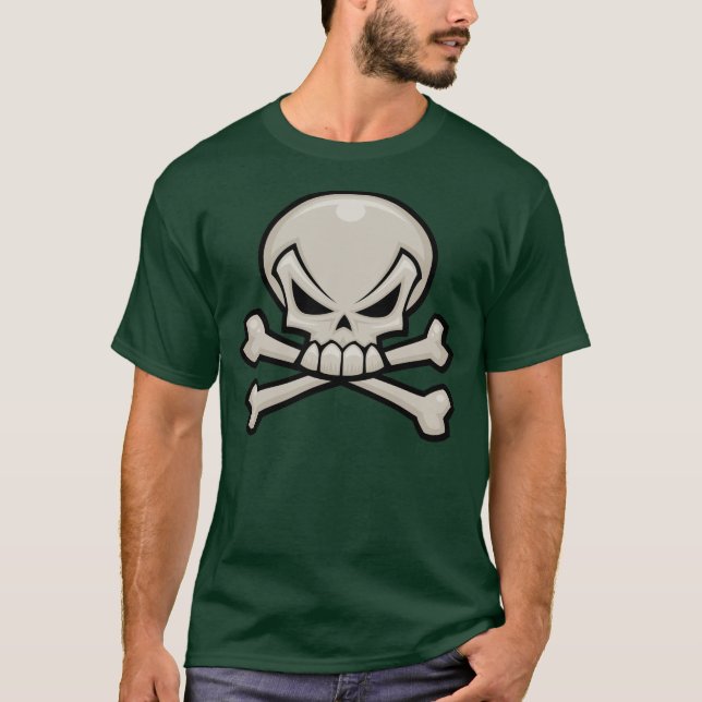 Camiseta Cráneo y bandera pirata (Anverso)