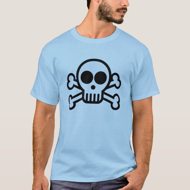 Camiseta Cráneo y bandera pirata (Anverso)
