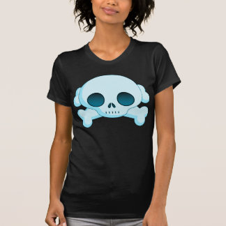 Camiseta Cráneo y bandera pirata del KRW azules