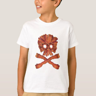 Camiseta Cráneo y bandera pirata del tocino