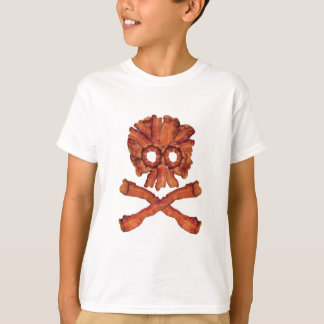 Camiseta Cráneo y bandera pirata del tocino
