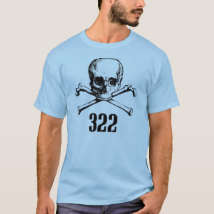 Camiseta Cráneo y huesos 322
