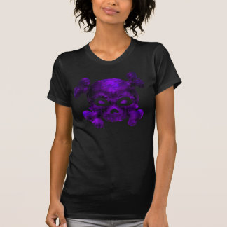 Camiseta Cráneo y huesos púrpuras