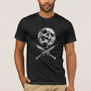 Camiseta Cráneo y jeringuillas