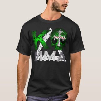 Camiseta Cráneo y Kombat Kross T oscuro del Muttahida