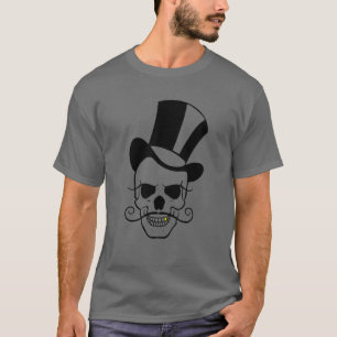 Camiseta CRÁNEO y SOMBRERO DE COPA