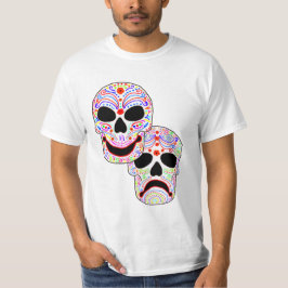 Camiseta Cráneos de la Comedia-Tragedia de Halloween DOTD