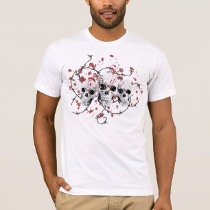 Camiseta Cráneos de púas