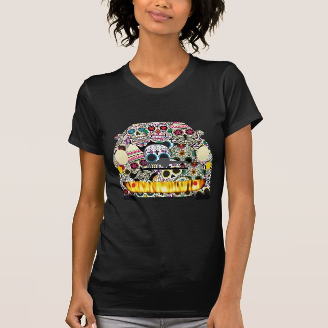 Camiseta Cráneos del azúcar de Fiat Abarth (Anverso)