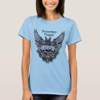 Camiseta Cráneos del vuelo de la basura de la vespa