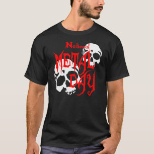 Camiseta Cráneos metalizado nacionales del día