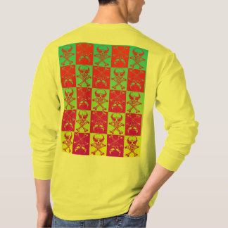 CAMISETA CRÁNEOS Y BANDERA PIRATA