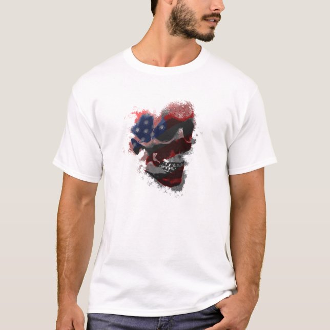 Camiseta cráneos y tiras (Anverso)