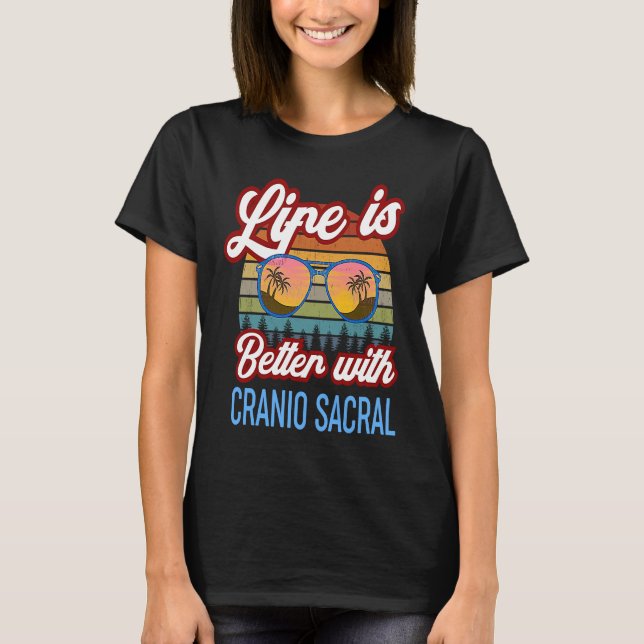 Camiseta Cranio Sacral Sunset Con Cranio Sacral (Anverso)