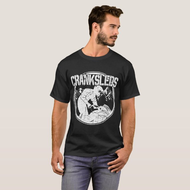 Camiseta CrankSleds Logotipo - Blanco (Anverso completo)