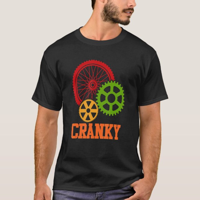 Camiseta Cranky Bicicleta Ciclismo Ciclismo Ciclismo Bicicl (Anverso)