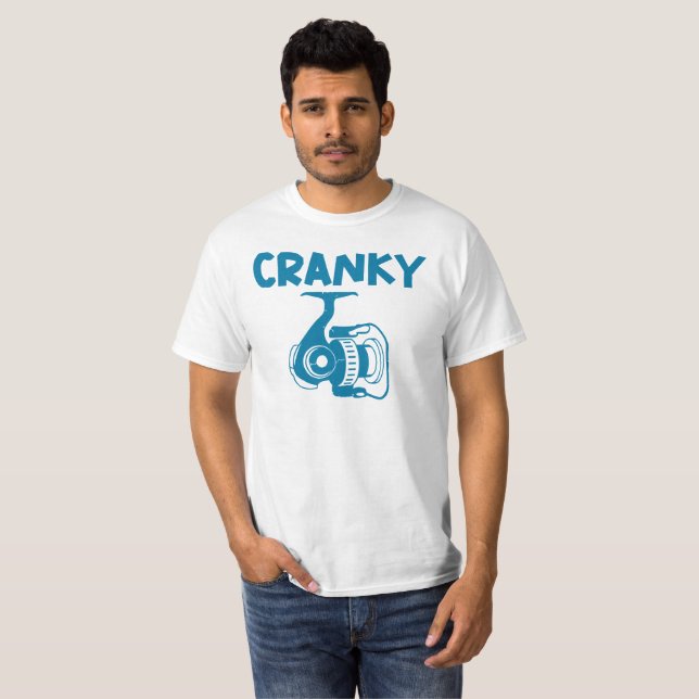 Camiseta Cranky, pesca divertida (Anverso completo)