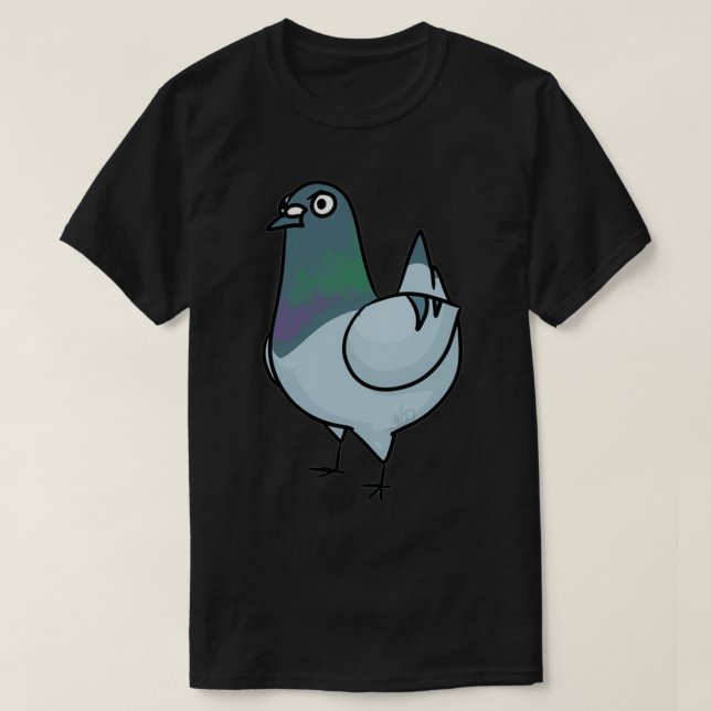 Camiseta Cranky Pigeon 1 (Diseño del anverso)
