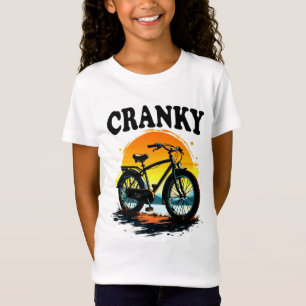 Camiseta Cranky: Tee de ciclismo único - Gráfico de bicicle