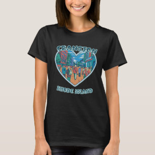 Camiseta Cranston En Rhode Island Travel Souvenir Heart