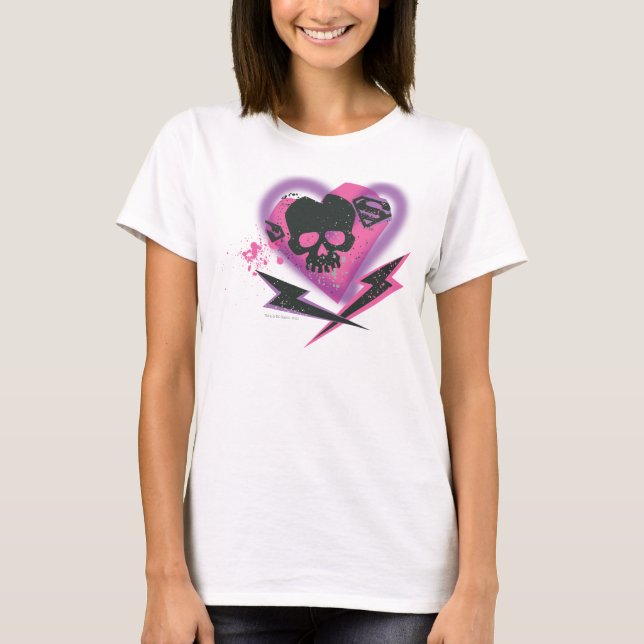 Camiseta Cránulos y relámpagos de superchica (Anverso)