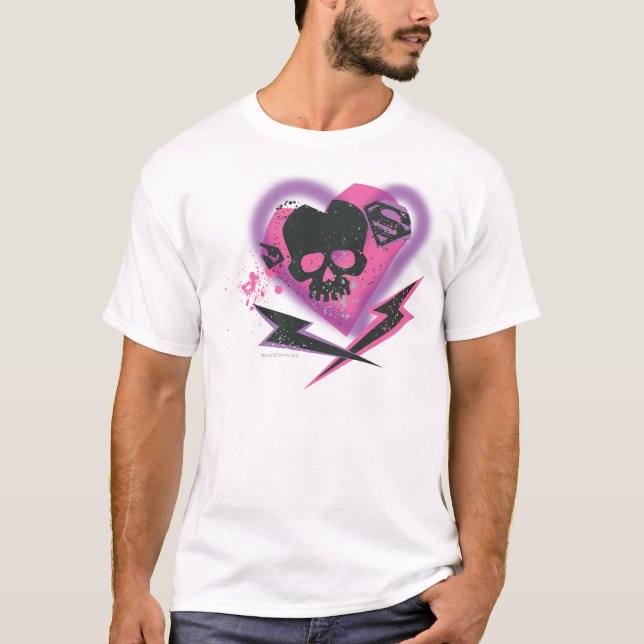 Camiseta Cránulos y relámpagos de superchica (Anverso)