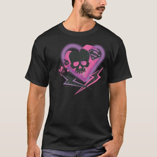 Camiseta Cránulos y relámpagos de superchica (Anverso)