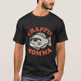 Camiseta Crappie Momma Retro Pescado