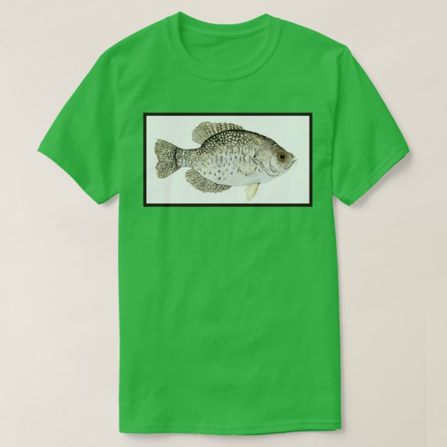 Camiseta Crappie negro (Diseño del anverso)
