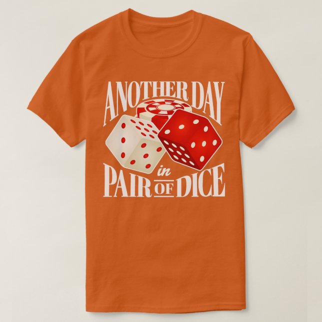 Camiseta Craps Casino Dice Para Apostadores (Diseño del anverso)