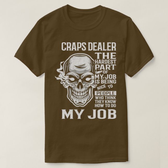 Camiseta Craps Dealer (Diseño del anverso)