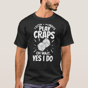 Camiseta Craps Tabla Crapshot Estrategia Reglas Juego Dados
