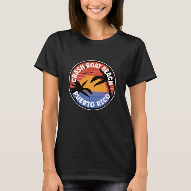 Camiseta Crash Bote Beach Puerto Rico Sunrise (Anverso)