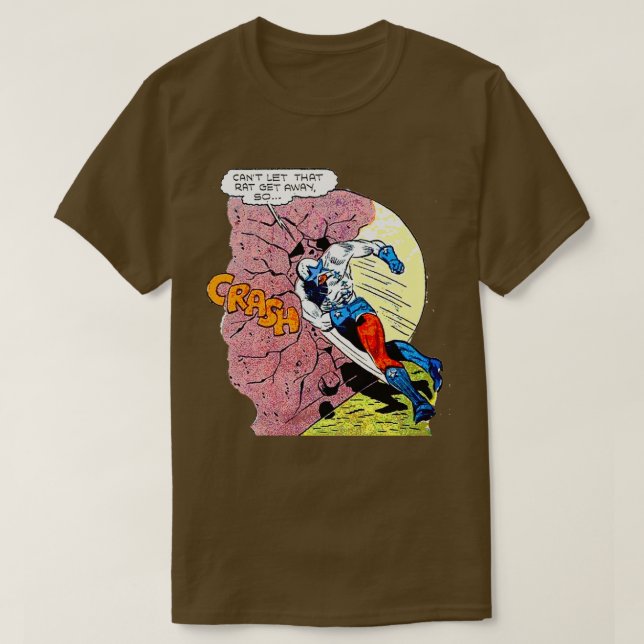Camiseta Crash de rock en historietas (Diseño del anverso)