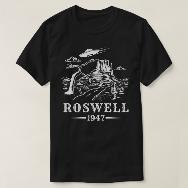 Camiseta Crash de Roswell Flying Saucer (Diseño del anverso)