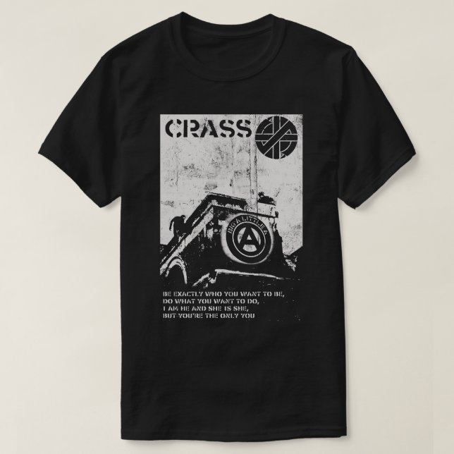 Camiseta Crass Loco (Diseño del anverso)