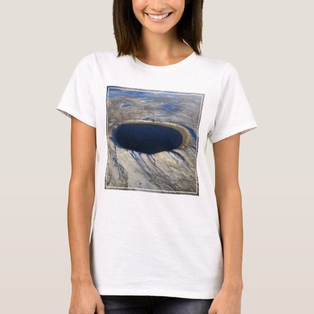 Camiseta Cráter de Pingualuit, Quebec, Canadá. (Anverso)