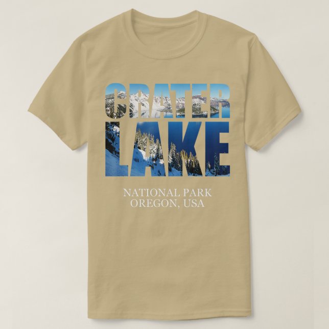 Camiseta Crater Lake National Park  Oregon Hiking Camping G (Diseño del anverso)