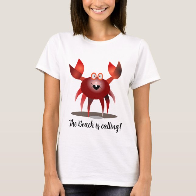 Camiseta Cráter rojo divertido (Anverso)