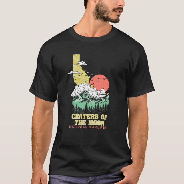 Camiseta Craters Of The Moon Monument Idaho Outdoors Nature (Anverso)