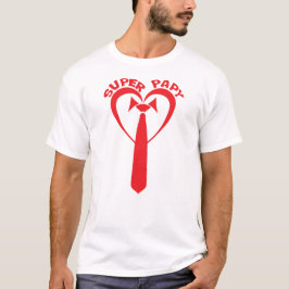 Camiseta cravate_coeur_super_papy