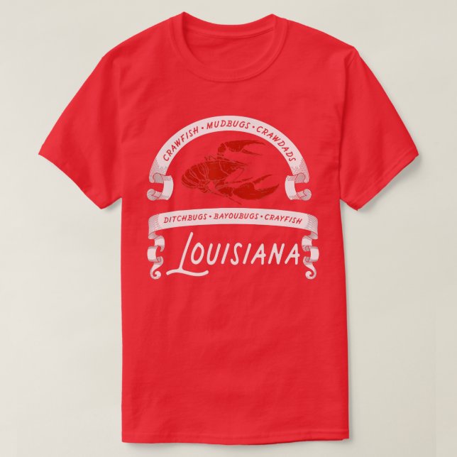Camiseta Crawaddy Crayfish Luisiana (Diseño del anverso)